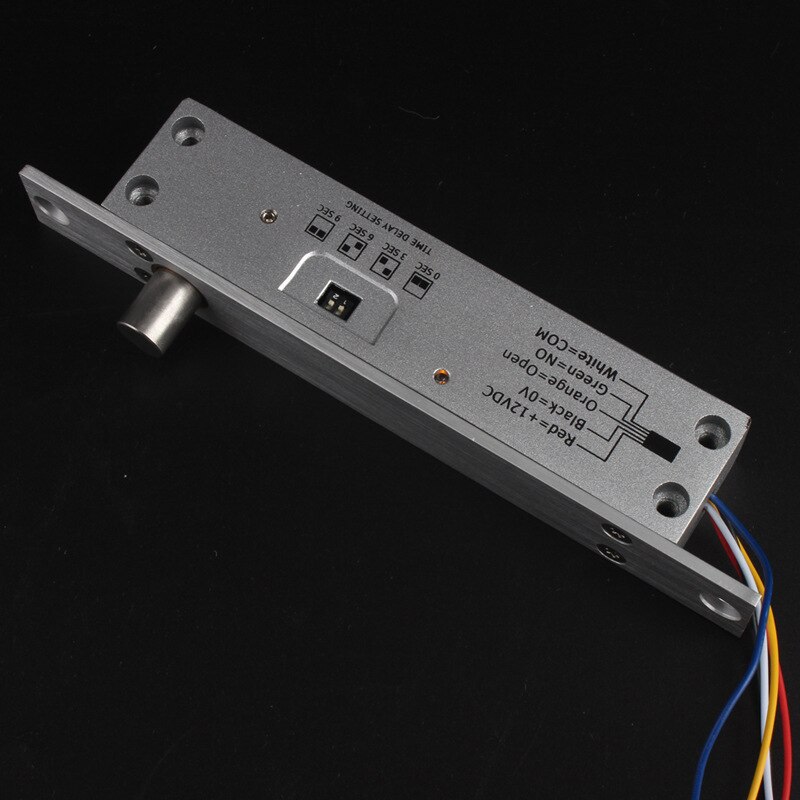 Fail secure fail safe optional Steel DC 12V Electric Bolt Lock Solenoid Electric Door Lock 5 wires feedback lock: fail secure NO model