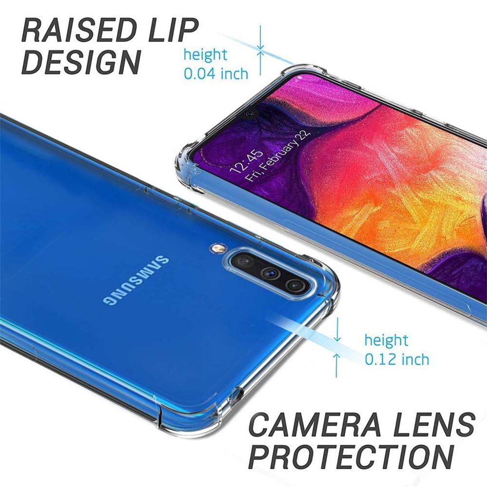 Airbag Trasparente per Il caso di Samsung A30S TPU Coque conchiglia capa su per Samsung A 30 40 50 S 20 10 a10 A20 A50S A30S a307 a507 A40s