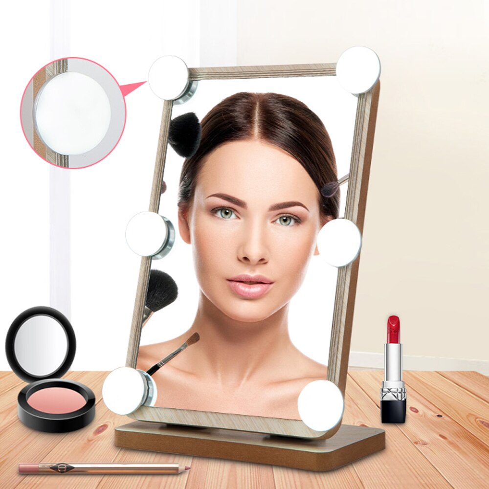 Kit de luces de espejo LED para maquillaje, bombillas de tocador 6/10 para pared de baño, difusor de tocador con enchufe enlazable.
