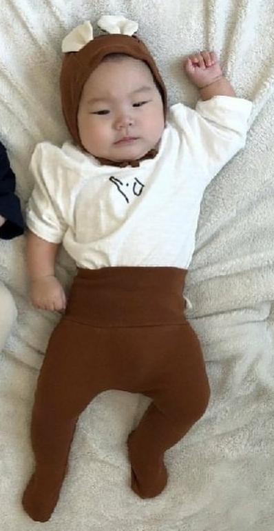 Katoenen Baby Jongens Panty Pasgeboren Baby Broek Pak Baby Meisjes Panty Baby Broek En Baby Hoed & Cap 2 Stuks baby Kleding Set: YCM211brown / 6m