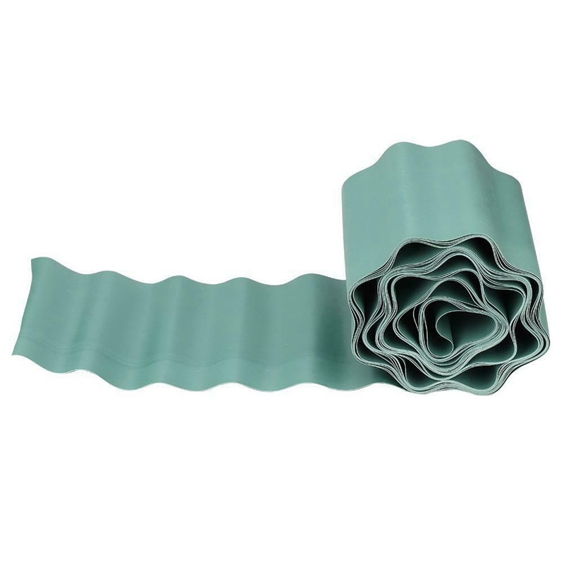Garden Lawn Edging Strip Flexible Plastic Decoration Border Courtyard Fence 9M