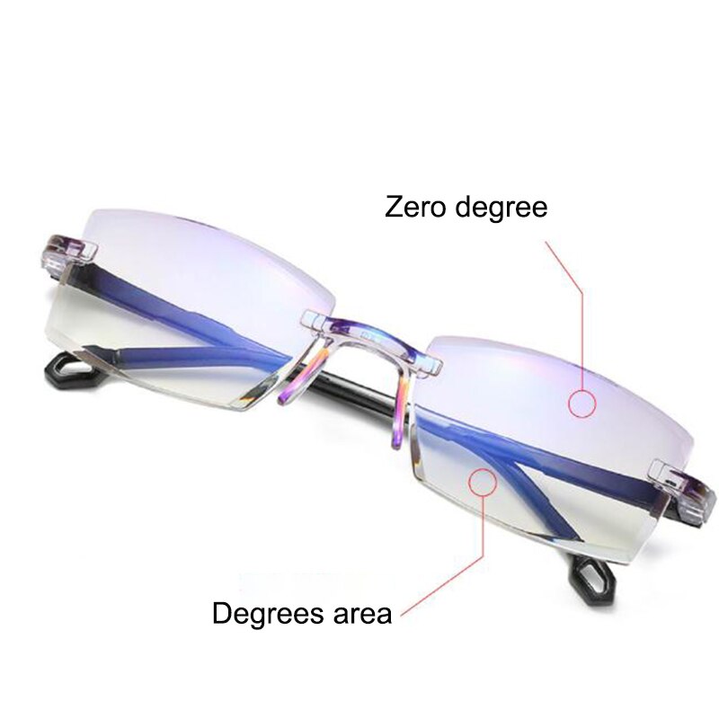 Ultralight Rimless Reading Glasses Anti Blue Light Radiation Computer Presbyopia Readers spectacleso Reader kulary 1.0 To 4.0