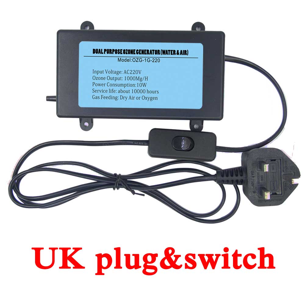 Corona Discharge Ozone Generator 1000MG for Plug EU/US/UK/OEM Optional Connect TUYA Smart Products: UK PLUG