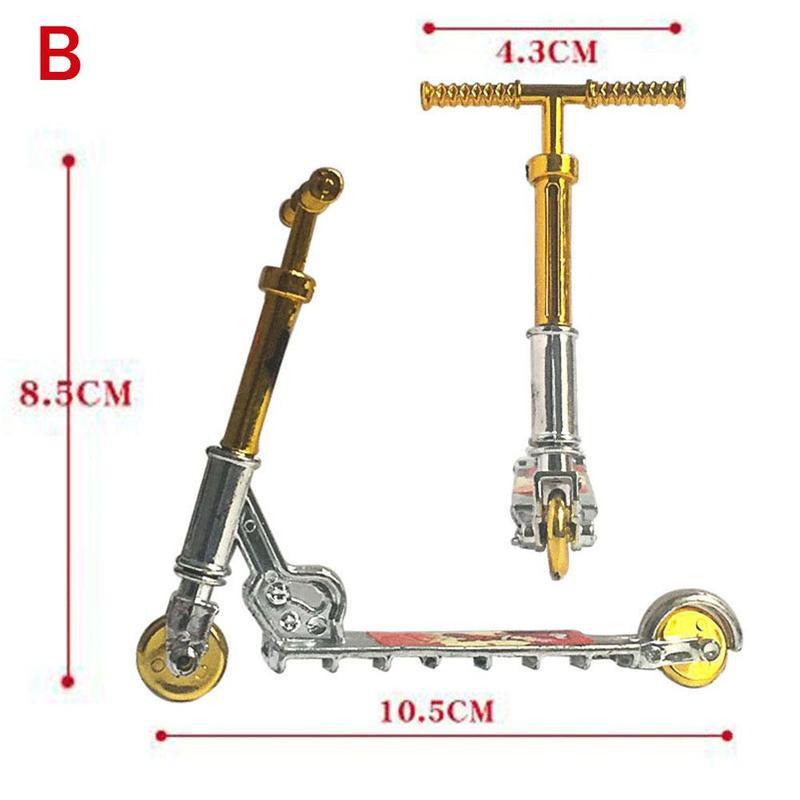Mini Scooter Vinger Scooter Fiets Speelgoed Flexibele Oefeningen Mini Scooter Educatief Speelgoed Vinger Scooter Toets Skateboard: Gold silver