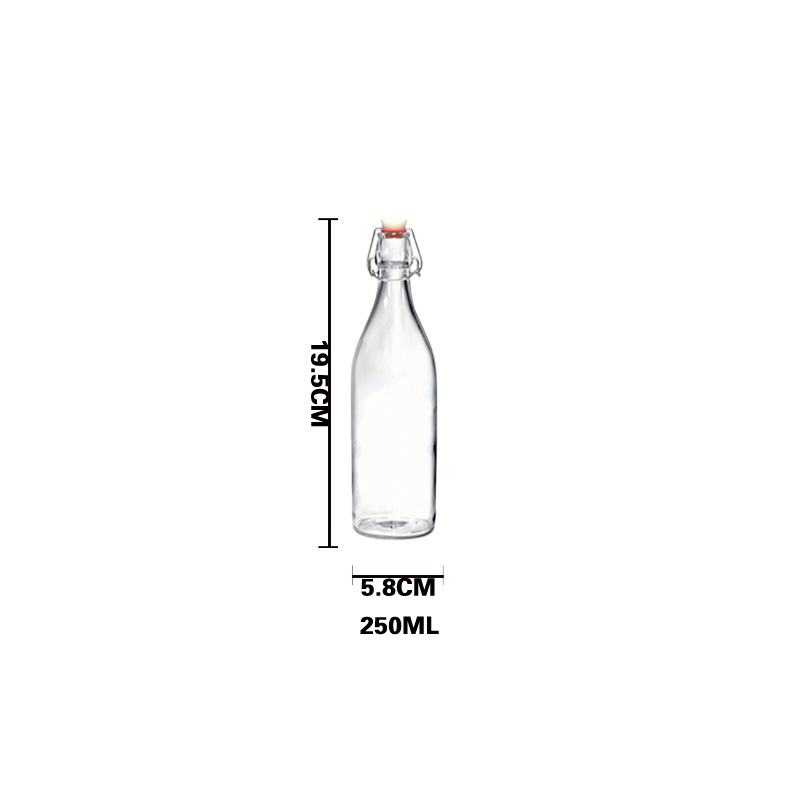 Glass Swing Top Beer Bottles Grolsch Bottles, with Flip-top Airtight Lid, for Carbonated Drinks, 2nd Fermentation: Blue