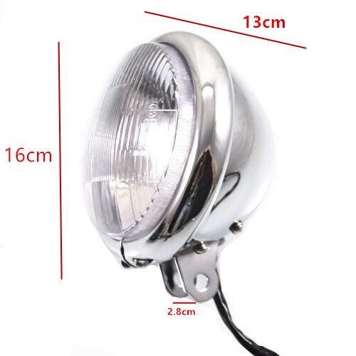 Motorcycle Head Light Koplamp Voor Harley Bobber Chopper Cruiser Cafe Racer Oude School Custom