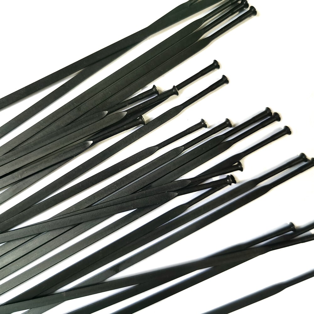 Pillar PSR Aero 1432 Bicycle Flat Spokes Black Straight Pull or J-Bend Stainless Steel Hight Strengh MTB Road Bike Wheel Spokes