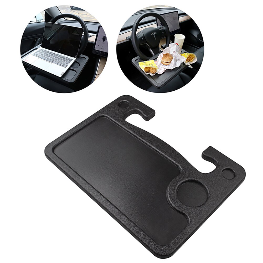 Support pour ordinateur portable tasse à eau volant bureau voiture accessoire Support porte-boissons manger manger amovible pour Tesla modèle 3 S X Y