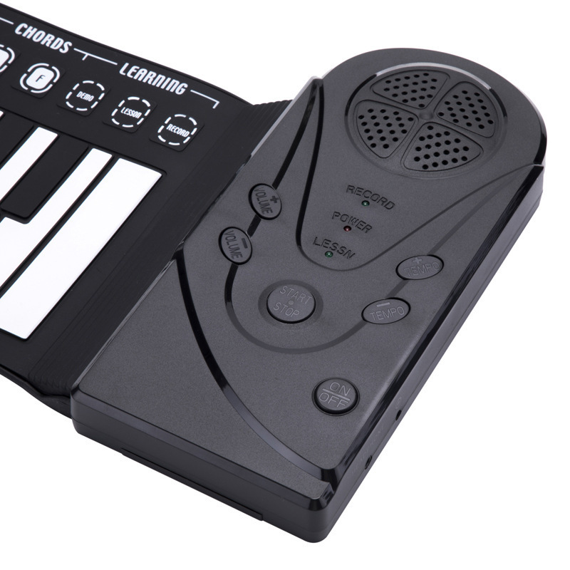 Usb mão enrolar piano portátil dobrável eletrônico órgão teclado instrumentos 49 chave para os amantes da música jogar acessórios novo