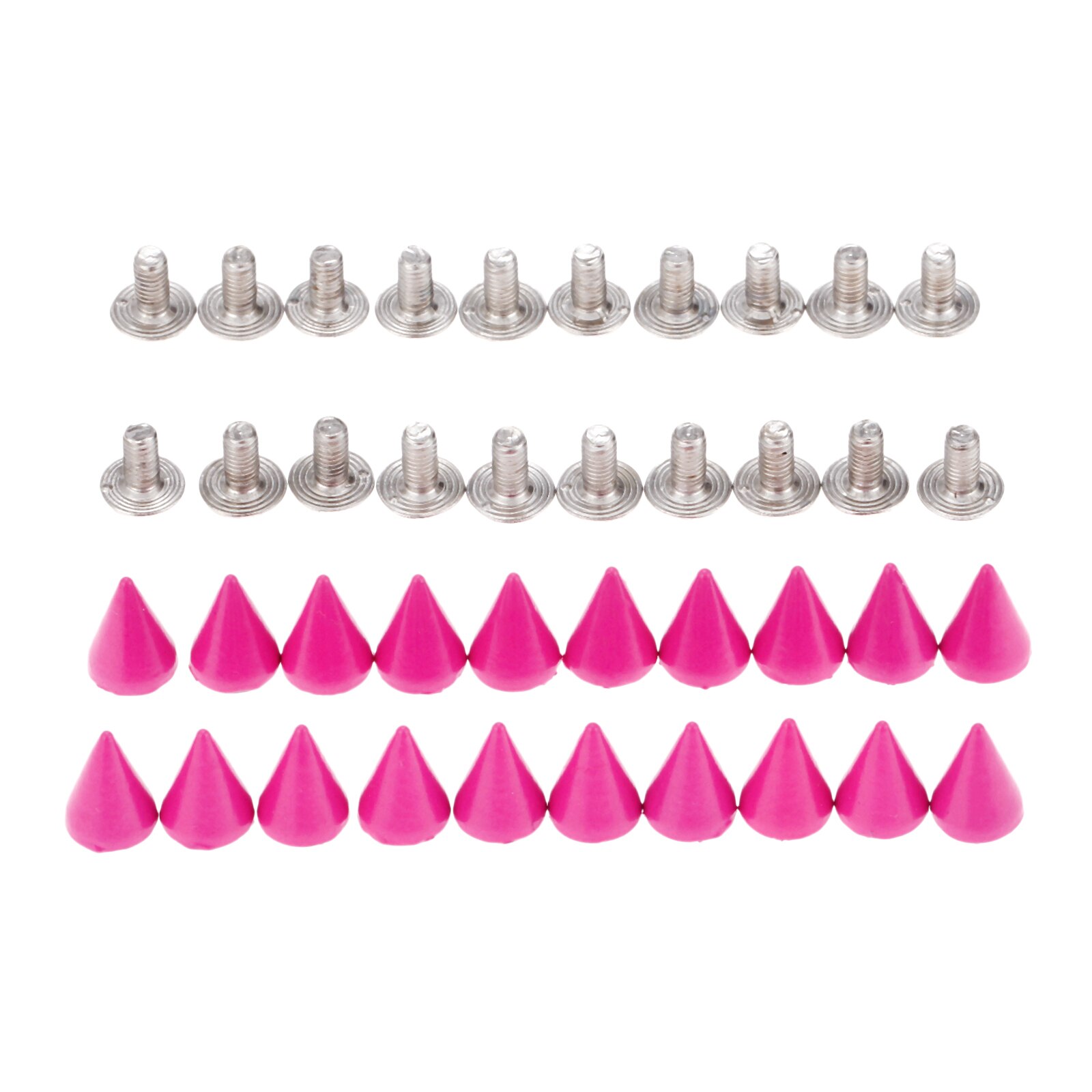 20x Metall Schrauben Knopf Spitze Nieten Handtasche Gürtel Schuhe Punk Bekleidung Leder Schnallen Handwerk Kugel Niet Zucht Spikes DIY handgefertigt: D
