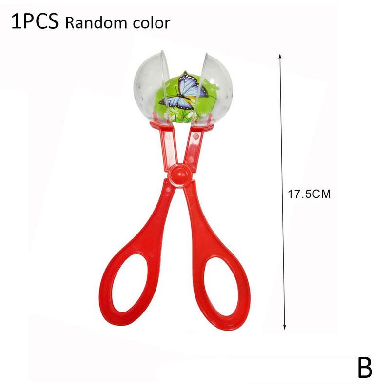 Insektenfänger, schere, zange, pinzette, schaufel, insektenklemme für draußen, abenteuerspiel, clip, spielzeug, plastikschere, fangen, t  m4 l 6: B