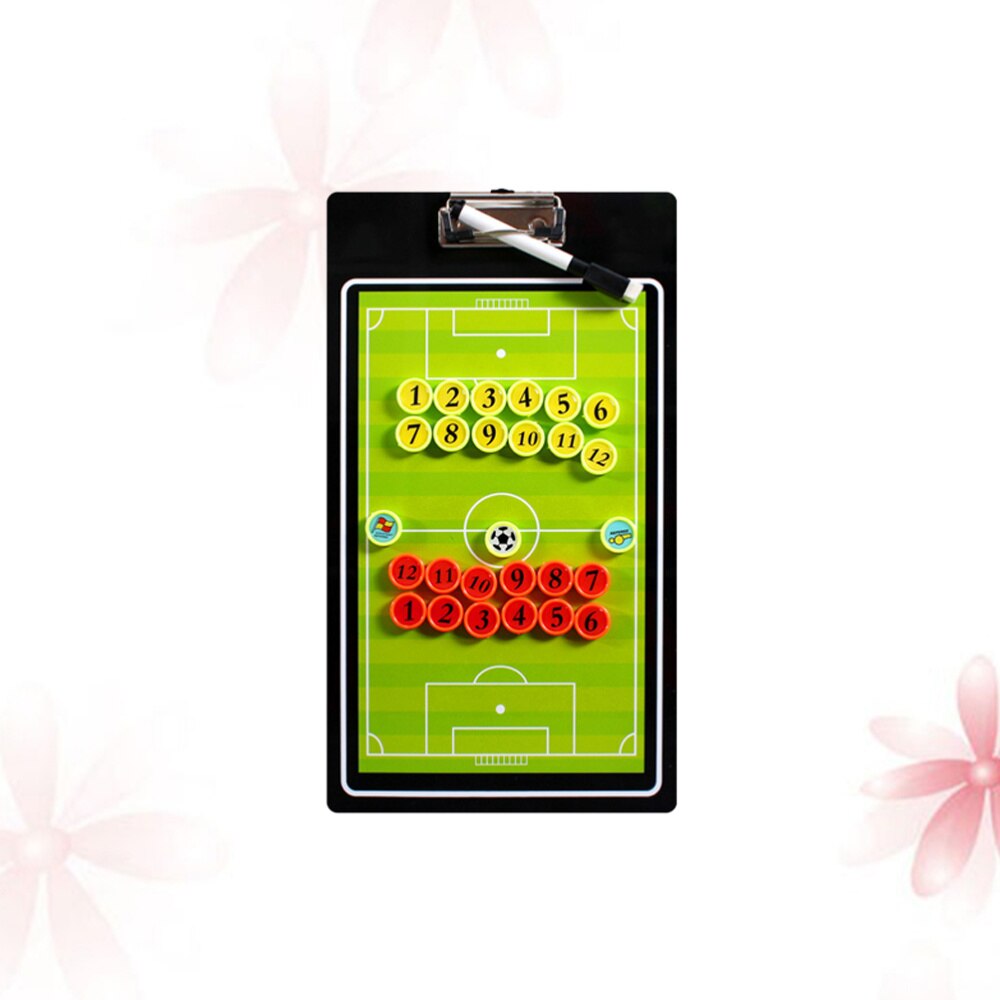 Magnetic Football Coaching Board Clip Board with Magnetic Number Chess Pieces