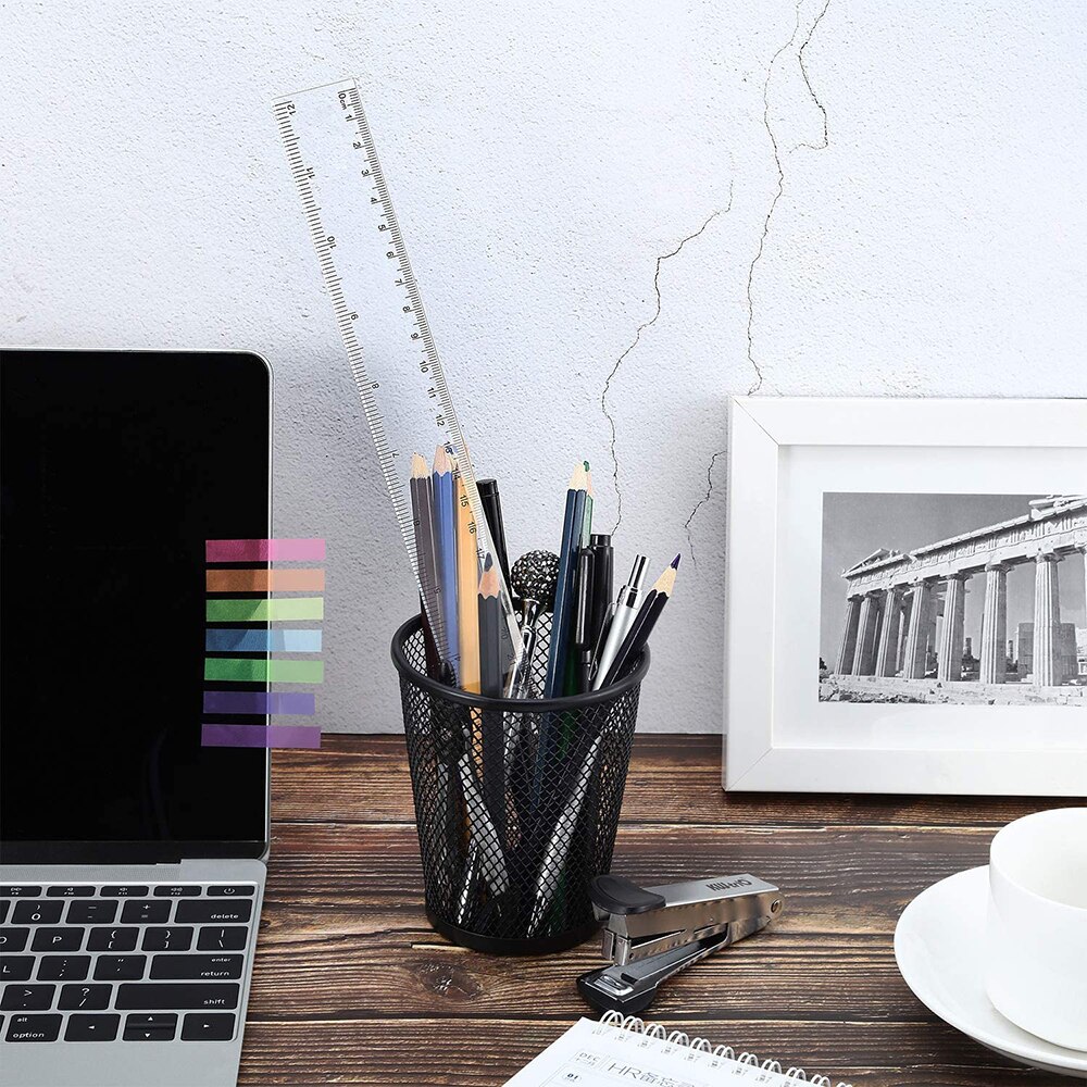 Plastic Ruler 6/8/12 Inch Standard/metric Rulers Straight Ruler Measuring Tool Drawing Device For Student School Office