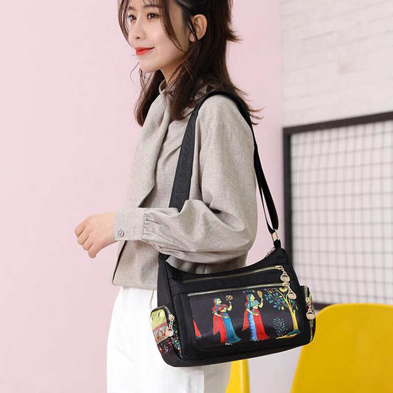 LKEEP petit sac à bandoulière Oxford sac à main quotidien pour femmes sac à bandoulière de voyage Multi poche