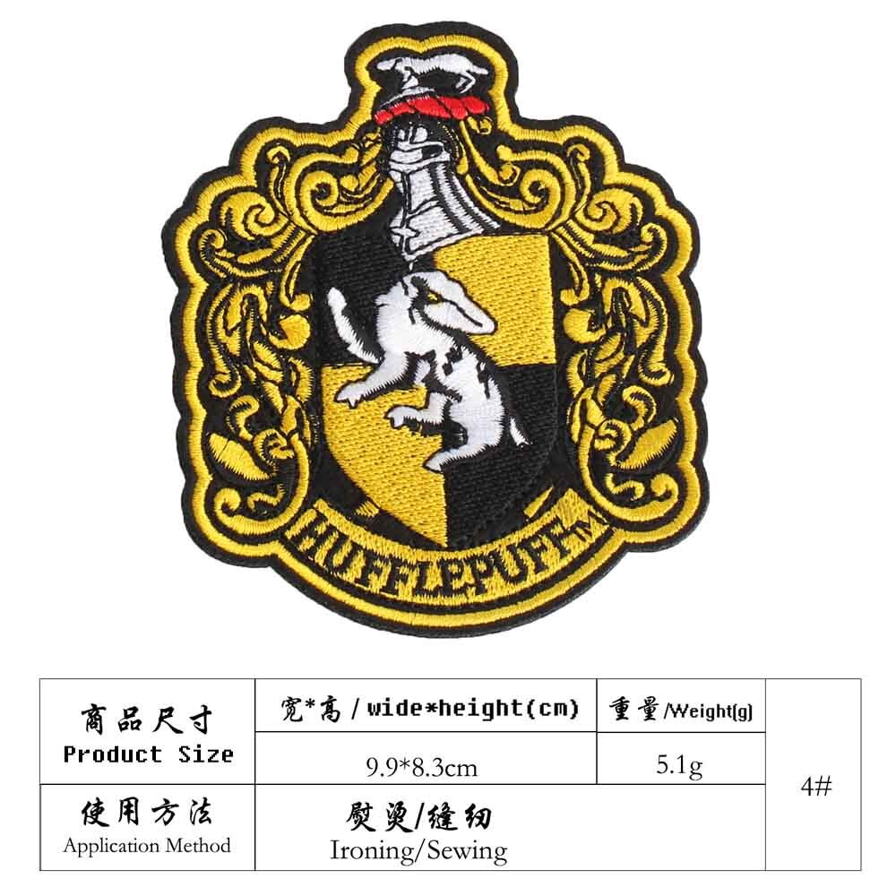 Snake Leeuw Ijzer Op Zweinstein Ravenclaw Gryffindor Crest Huffelpuf Slytherin Geborduurde Kleding Patches Voor Kleding: baixiong(da