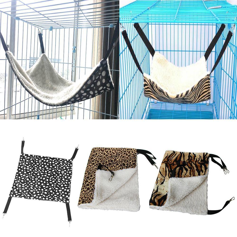 Gato hamaca de mascota suministros saco de dormir de gato transpirable jaula de doble cara disponibles manta de cama para gatos