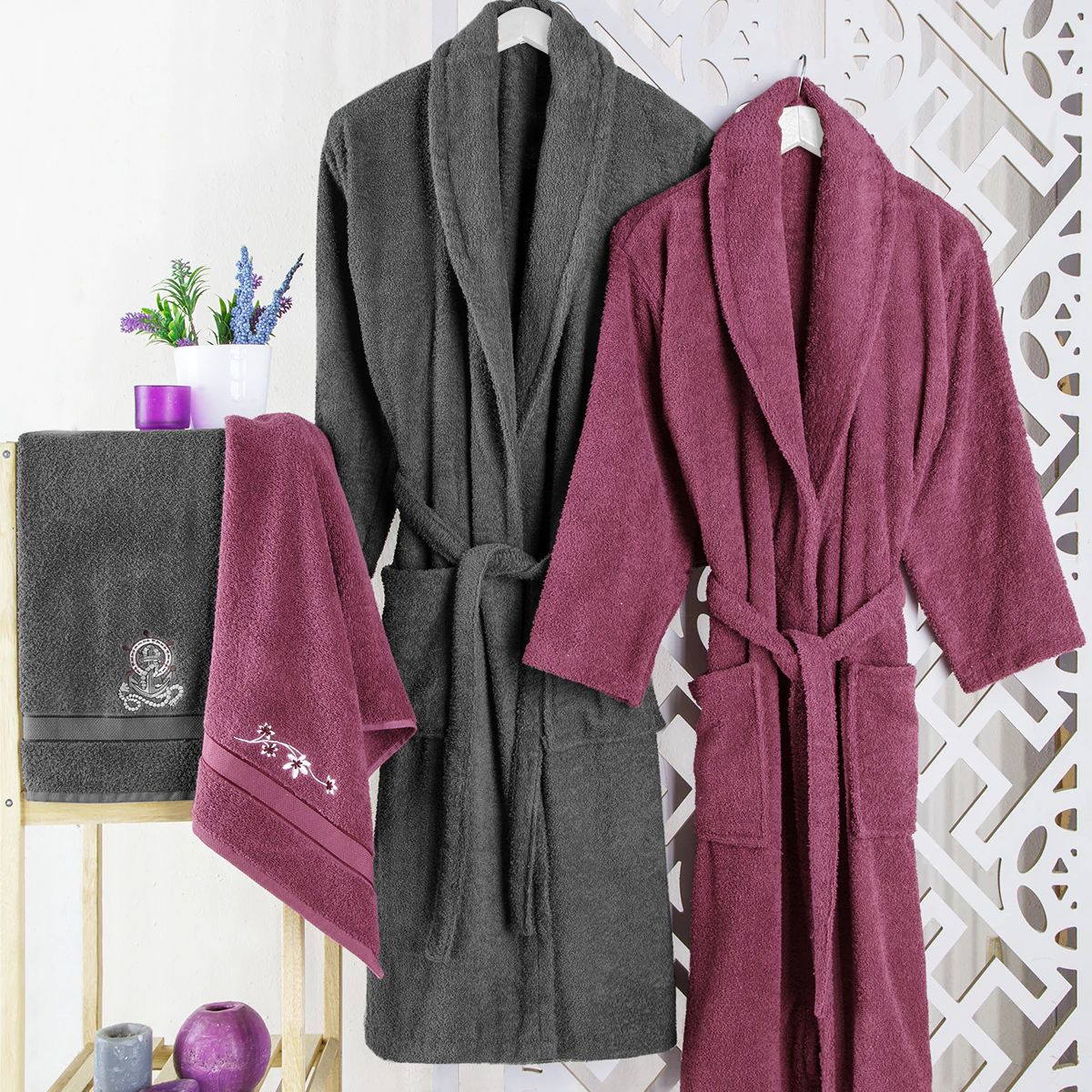 Premium 100% cotton Turkish Luxury Super Soft bathrobes and towel adult bathrobes women's bathrobes man bathrobes