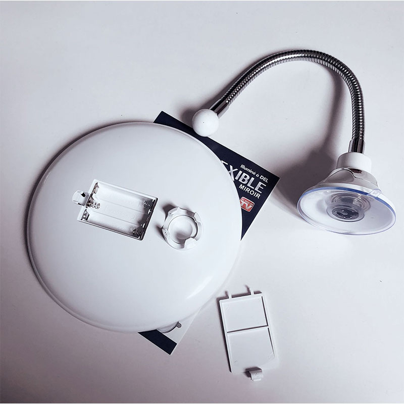 LED Flexible Makeup Mirror 5X 10X Bathroom Wall Hanging Folding Gooseneck Magnifying Mirror Table Stand 360 Rotation Mirrors