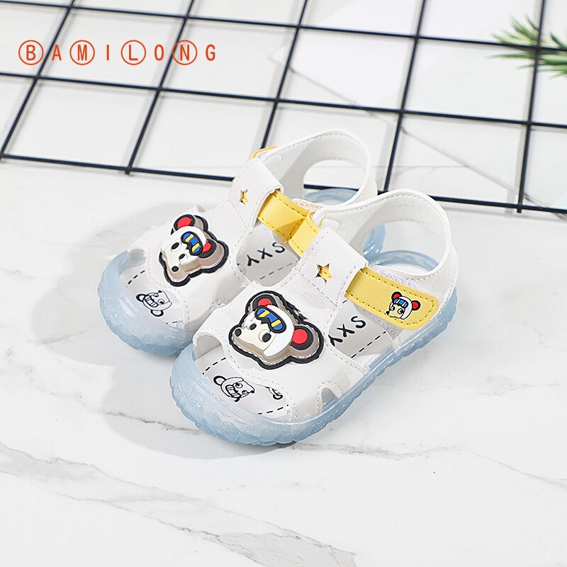 Zomer Mode Baby Boy Meisje Schoenen Cartoon Leuke Pu Zachte Bodem Sandalen Peuter Eerste Wandelaars Baby Schoenen S80