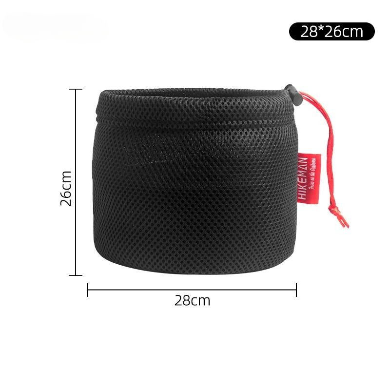 draussen Camping Topf Aufbewahrung tasche tragbare Picknick Kochgeschirr Aufbewahrung tasche Sandwich Gittergewebe Kordel zug Tasche draussen Herde Zubehör: Lila