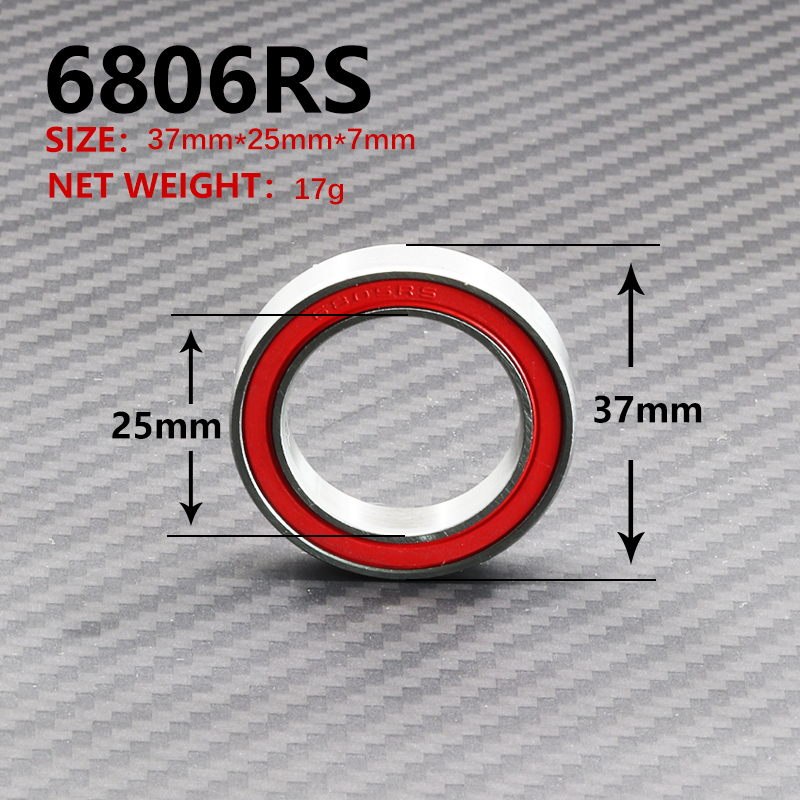Bicycle Bottom Brackets Ceramic Bearing Repair and Replace PF30 BB30 BB79 BSA24 6805RS 6806RS 6706RS BB92 Bike Parts BB 24mm30mm: 6805RSRed