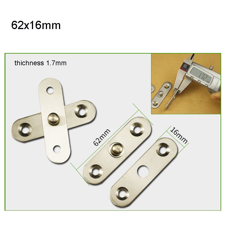 1Stck 360 ° Edelstahl Scharniere Drehtür Drehkreuz Scharnier Positionierung sterben Tür Welle Versteckte Scharnier hoch Und Unten welle: 62x16mm