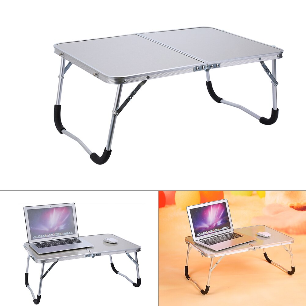 Portable Aluminum Frame Ourdoor Picnic Camping Folding Table Laptop Desk Stand PC Notebook Computer Bed Tables Tray