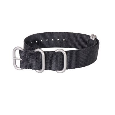 Tiheä nylon ranneke 26mm nato zulu nylon kellon ranneke garmin fenix 3/3hr/5x/6x plus finesse 935 60s canvas rannekoru: Musta