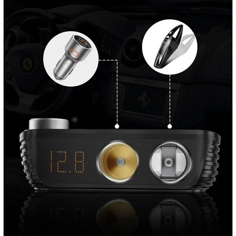 Allume-cigare de voiture 200W, convertisseur 12V à AC 220V, chargeur, adaptateur, transformateur, prise, sortie USB