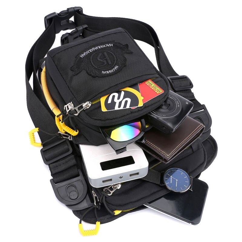 Heren nylon heuptas heuptas beentas rugzak riem heuptas dijbeen tas reis crossbody schoudertas