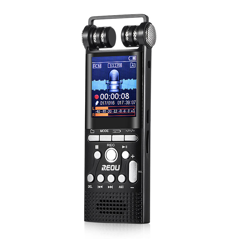 Professionele spraakopname geactiveerde digitale audiorecorder USB Non-stop 100 uur Pcm 1536 kbps externe microfoon 8 GB/16 GB/32 GB: 4Gb