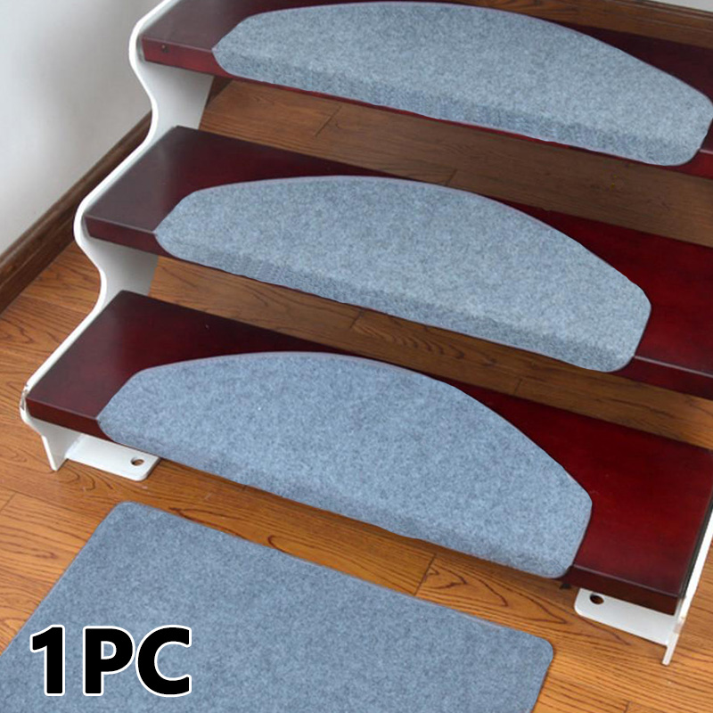 55X21CM Stair Mats Pads Non-Slip Self-Adhesive Carpet Stair Tread Mat Home Reusable Durable Stairway Cover Pads Household Decor: 02 / 55x21cm