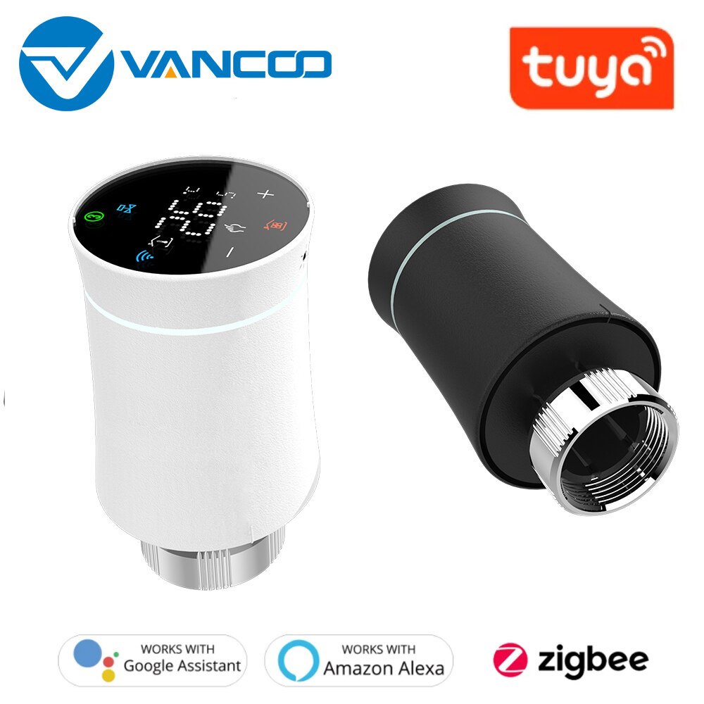 Zigbee Smart Radiator Actuator Thermostaatkraan Temperatuur Controller Voice Control Thermostaat Alexa Google Thuis