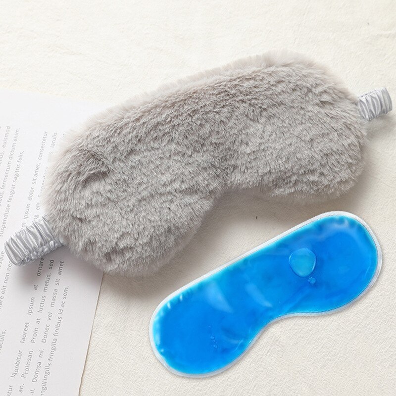 Comfortable Sleep Mask Cold Gel Mask Eye Patches Eyeshade For Sleeping Aid Relieve Dark Circles Eyes Relax Masks Health Care: C