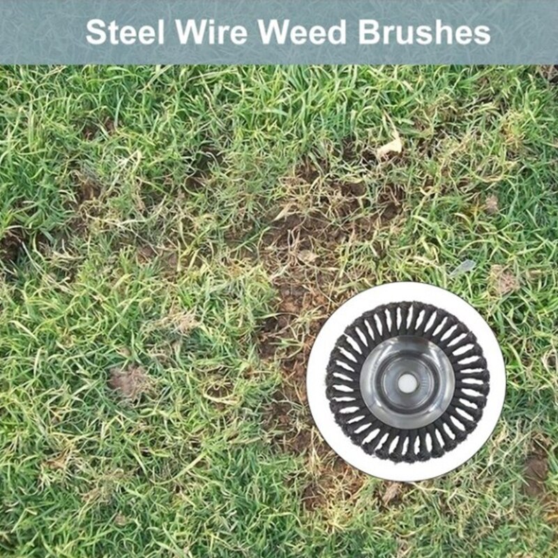 ​Lawn mower 8-inch steel wire wheel with twist mower head bowl type 6-inch lawn mower head mower wheel fittings