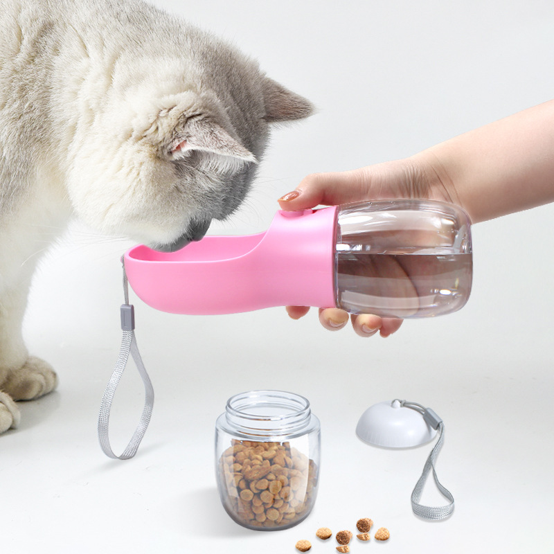 Bouteille d'eau Portable pour chiens, bouteille de boisson pour chiots, abreuvoir de voyage pour animaux de compagnie, bol étanche pour chien, conteneurs alimentaires, accessoires pour chiens