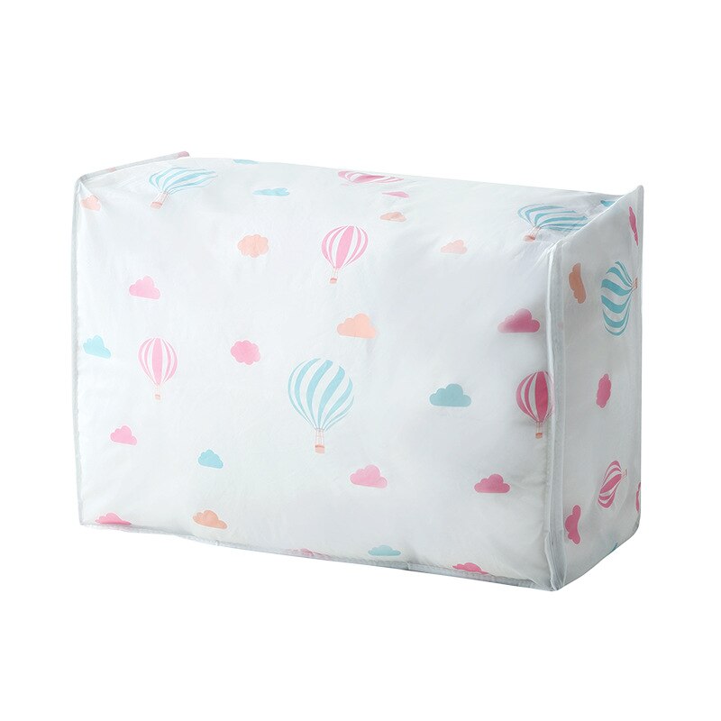 Pliable Fermeture Éclair Imperméable À L'eau Sac De Rangement Vêtements Literie Couverture Courtepointe Placard Organisateur Boîte Armoire Conteneur: D / S