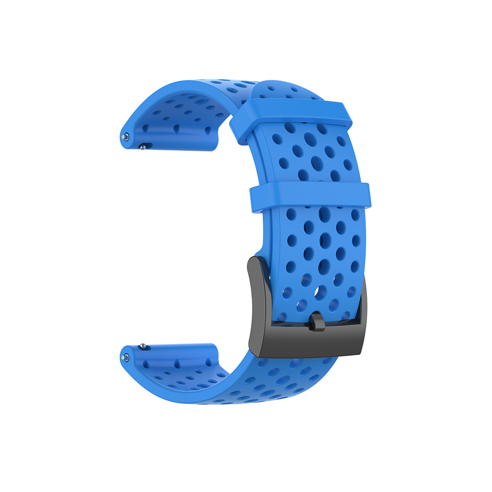 Silicone Watchband Strap for Suunto Spartan Sport/Sport wrist hr for Suunto 9 baro/ D5 Watch Replacement Sport Bracelet: Blue / L