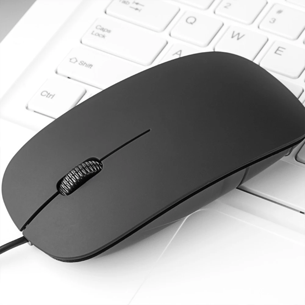 1.2M Hete Verkopende Neutrale Bedrade Muis 2.4Ghz Met Usb-Kabel Ergonomische Ultradunne Muizen Voor Pc Laptop Zakelijke Computer Kantoormuis: DARKNESS