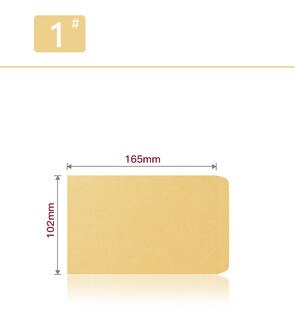 50 stk/parti kraftkuvert til  a4 størrelse papir enkel ren blank konvolut enkel dekorativ bryllupsinvitation konvolut papirpose: 102 x 165mm (50 stk.