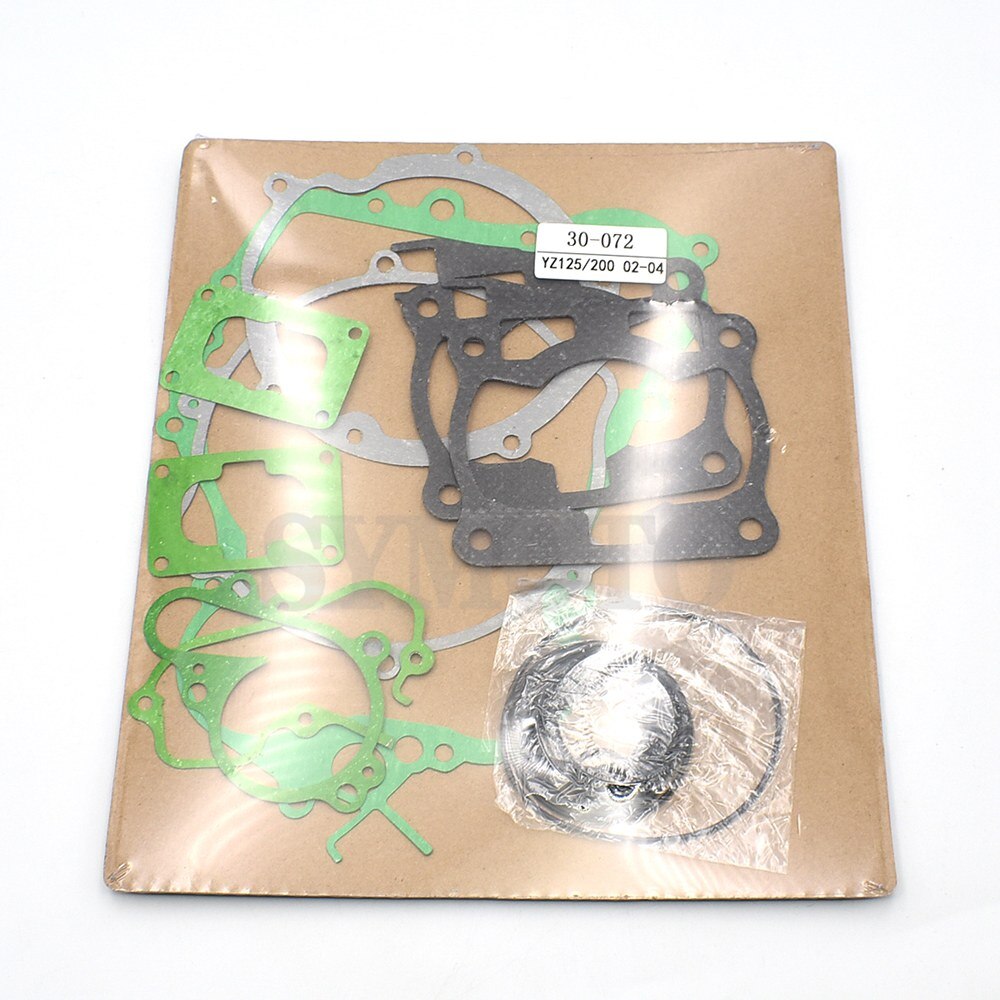 til yamaha  yz125 yz200 yz 125 200 2002 2003 2004 pakningssett til motorsykkelmotorer