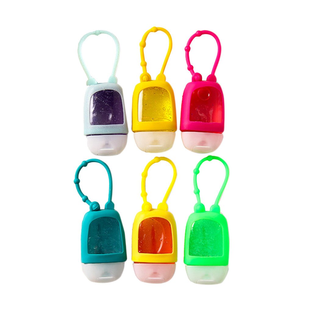 5pc mão desinfetante dispensador pulseira portátil dispensador de mão 30ml pulsera gel hidroalcoólico bonito padrão dos desenhos animados: L