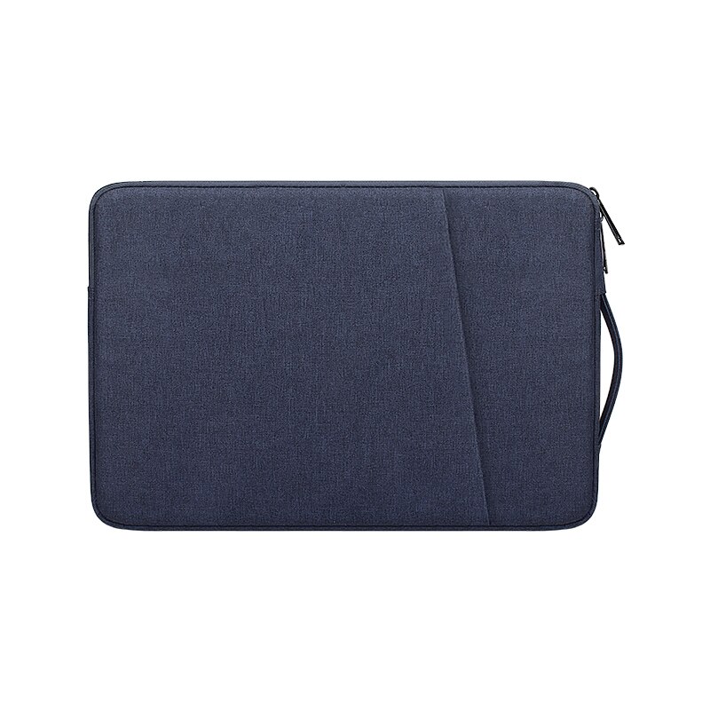 Dwuwarstwowa torba na laptopa boczna torba na notebooka 13/14/15 cala Macbook Case torba na komputer podręczna torebka na HP AUSU DELL: Navy / 15.6 inch