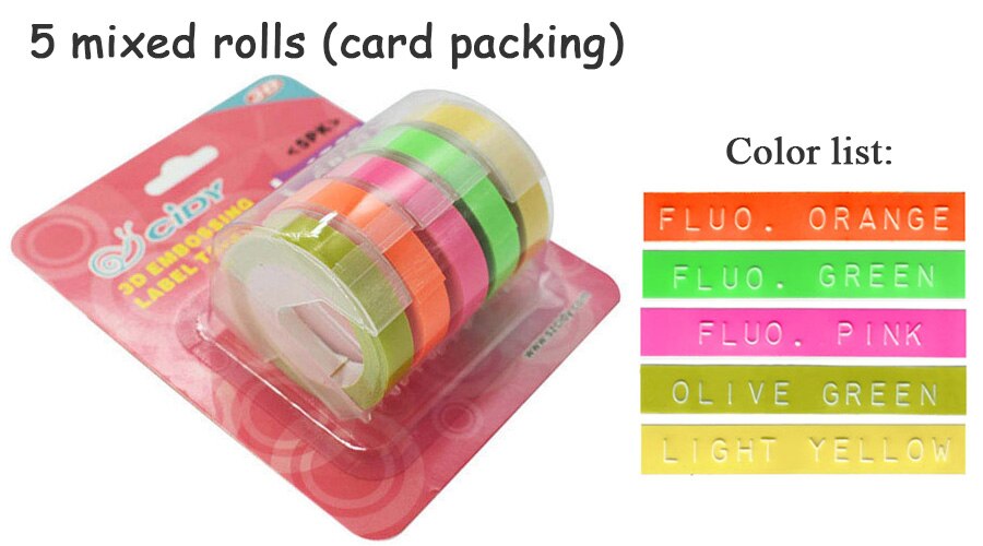 CIDY Mini Portable Printer DIY Handhold Typewriter Label Maker for MOTEX E101 Lettering Machine for 3D Embossing Manual Tape