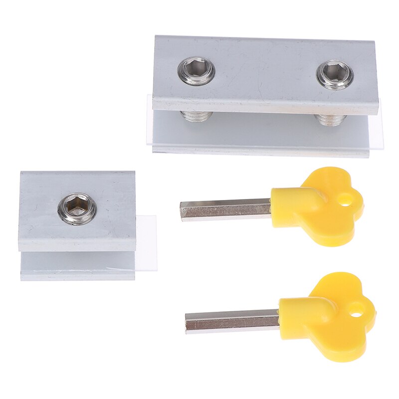 Door window lock restrictor aluminum kid security window limit safety keylock
