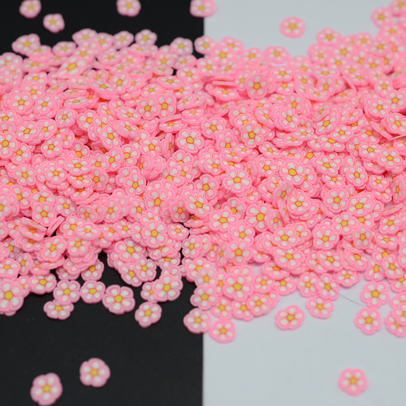 Nice Cute Nail Art Polymer Clay Flowers slice DIY Cute Decor Decals , Clay Scrapbook Decoration