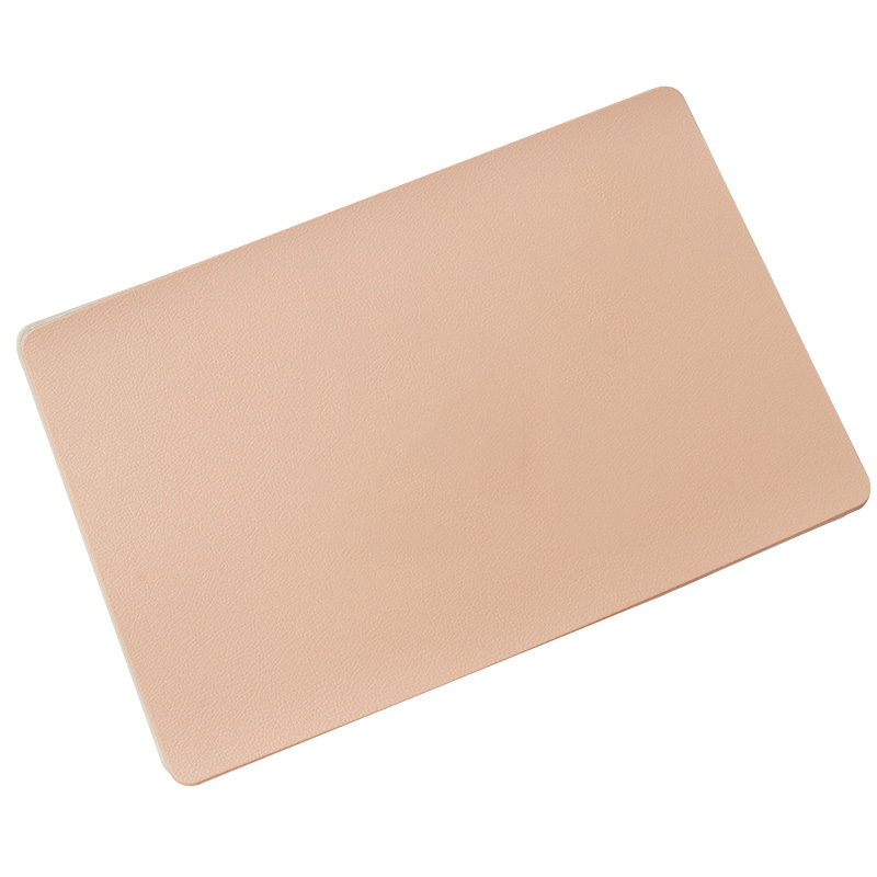 Extra Grote Siliconen Mat Hittebestendige Blad Waterdicht Pad Keuken Teller Protector Vinyl Craft Matten Antislip Tafel Placemat: beige