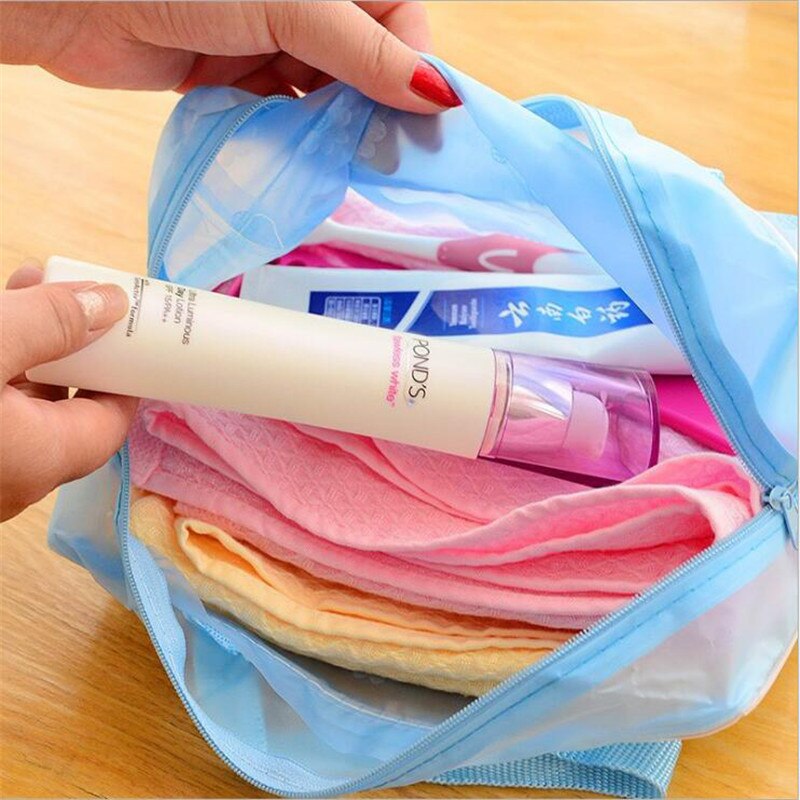 Women Girl Travel Cosmetics Organizer Bags Waterproof Bathroom Wash Bags Storage Bag for Shampoo Bathing Makeup Tool