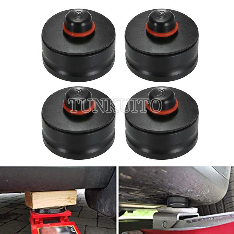 4 Stuks Voor Tesla Model 3 Jack Lift Punt Kussen Adapter Jack Kussen Tool Chassis Jack En Lifting Apparatuur Auto styling Toegang: Black