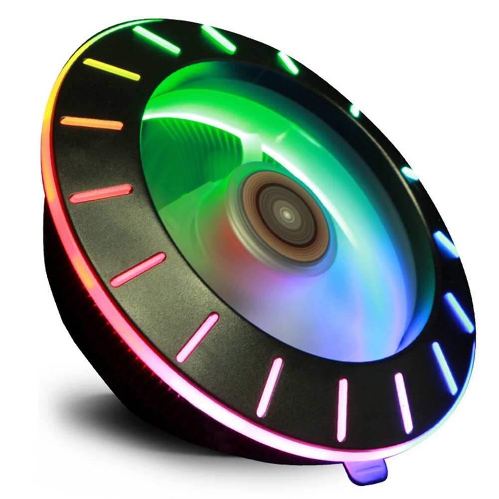 UFO X120, ventilador de CPU silencioso de 3 pines, radiador, sistema de refrigeración por agua para ordenador, bloque de agua para iluminación de escritorio, sistema de refrigeración silencioso